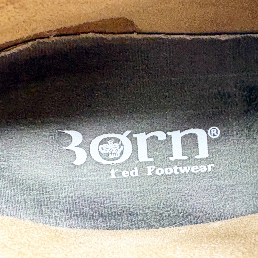 Born Mens Gray Suede Braided Leather Chukka Desert Boots Size 8/39 - Picture 14 of 15